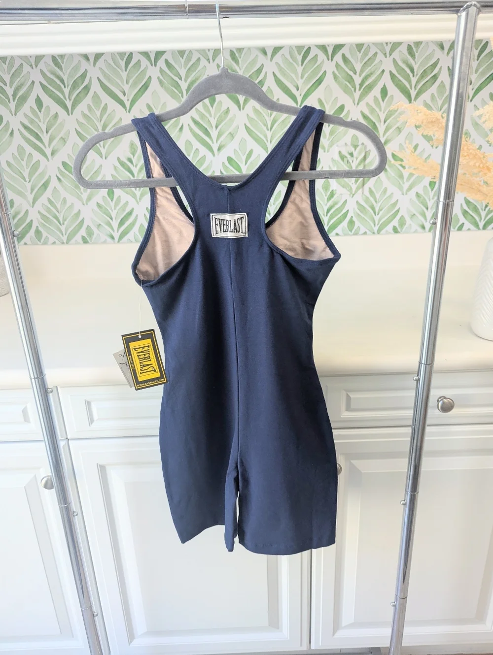 Everlast Navy Blue Athletic Tank Romper Singlet Medium - Picture 8 of 14